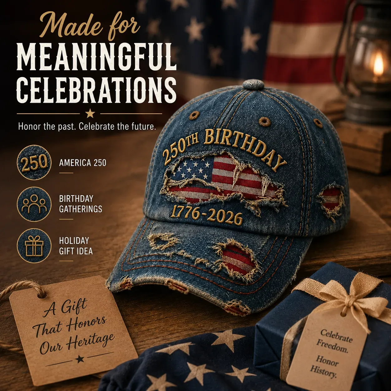 Patriotic Collectible Packaging and Cap
