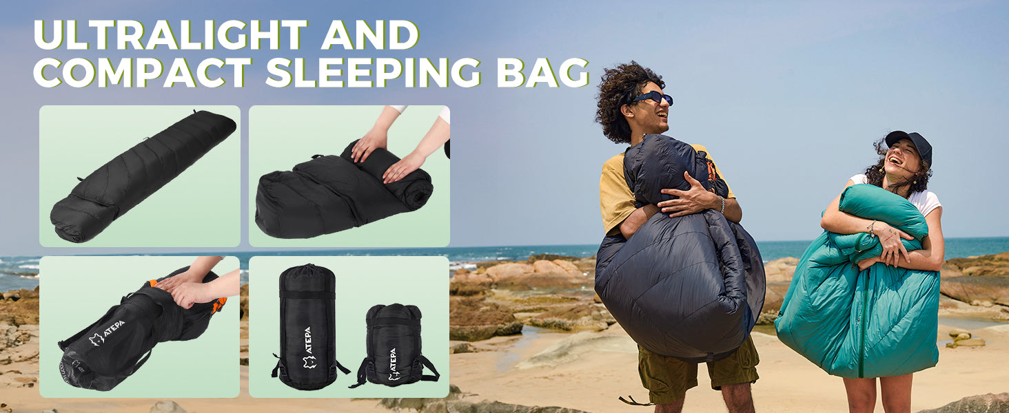 ATEPA Coldmaster Down Sleeping Bag Ultralight Sleeping Bag
