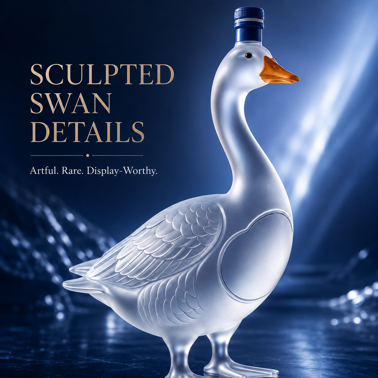 Luxury swan bottle collector edition