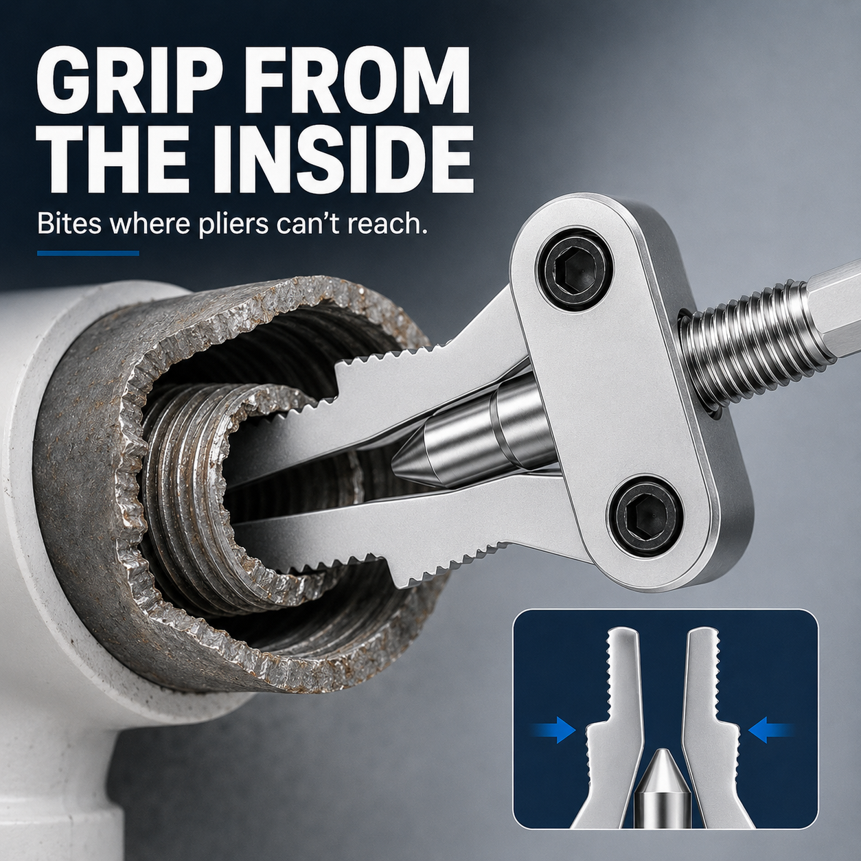 3-in-1 broken pipe thread extractor tool high definition product view