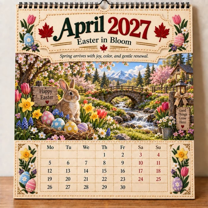 Canadian spring calendar