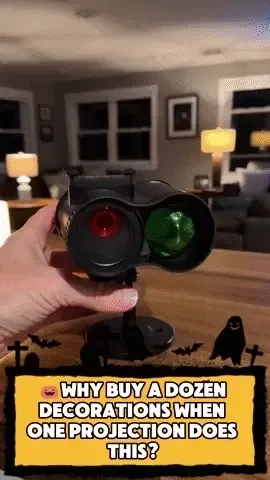 Halloween outdoor projection light with spooky patterns