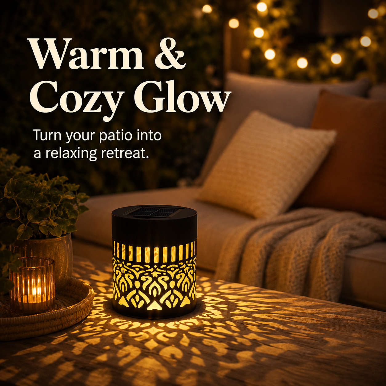 Decorative outdoor solar light