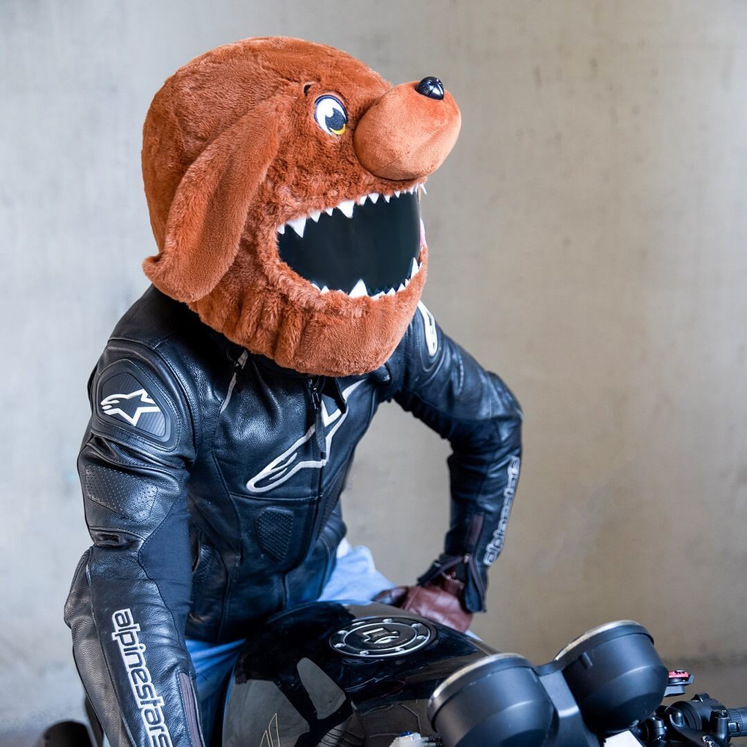 Motorcycle Helmet Cover - Dog