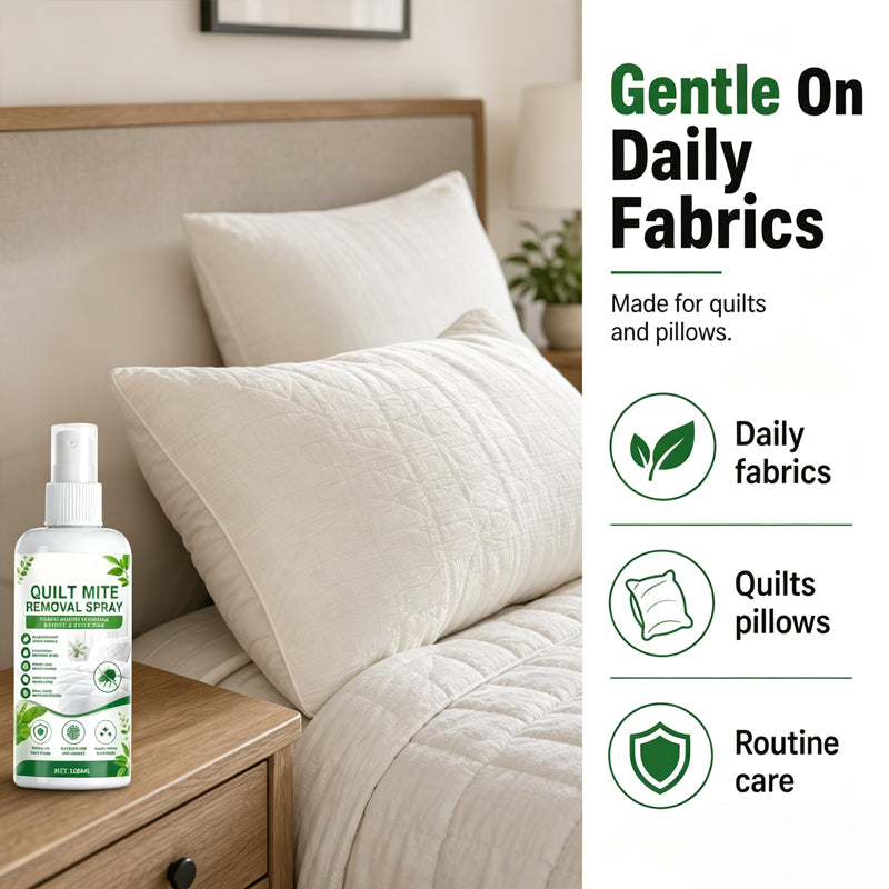 Fabric spray for routine care of compatible home textiles