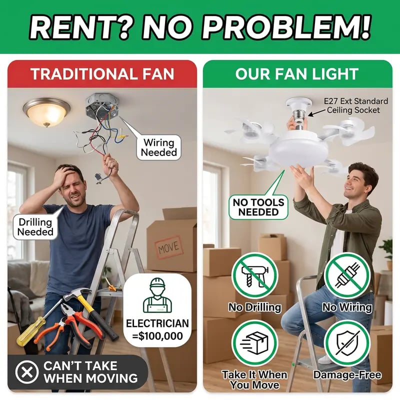 Remote control for LED ceiling fan light