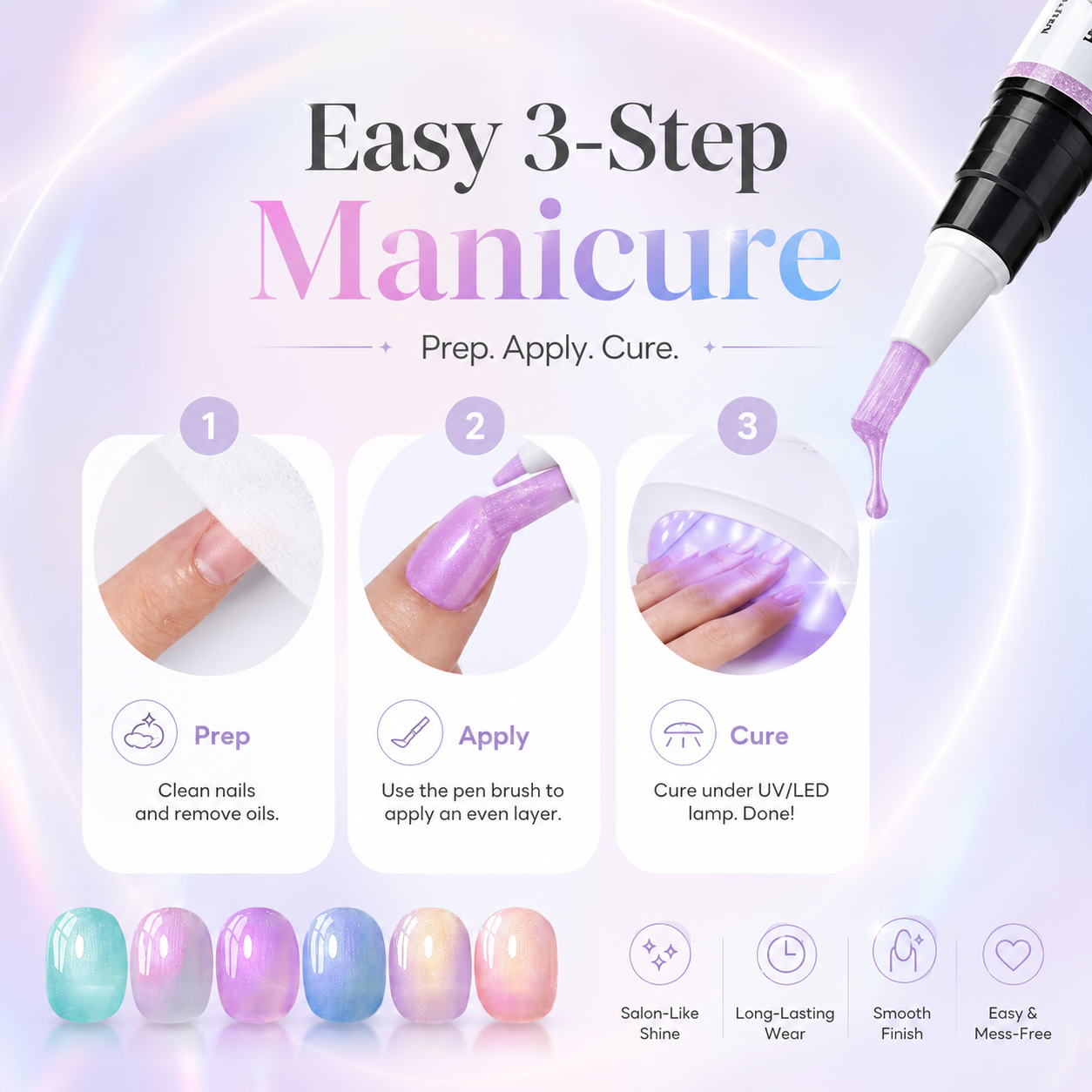 5-in-1 gel nail polish pen benefits