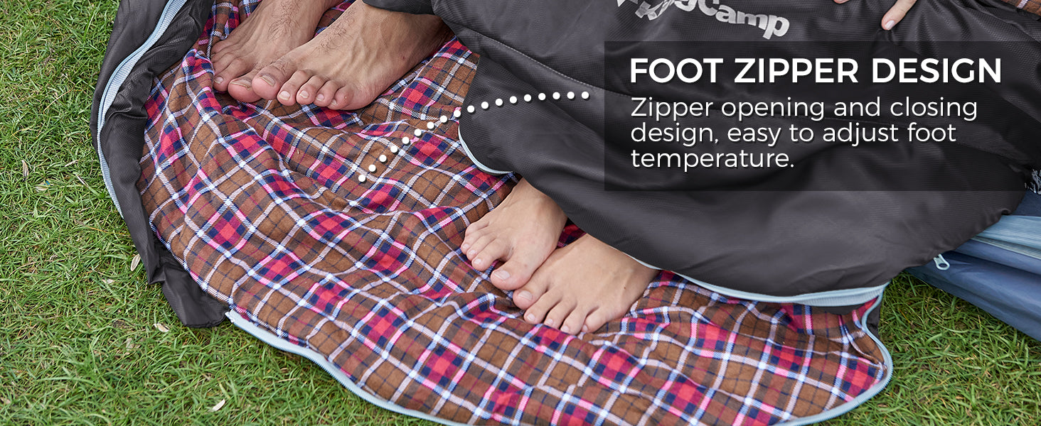 KingCamp FREESPACE 250D Double-Sized Sleeping Bag