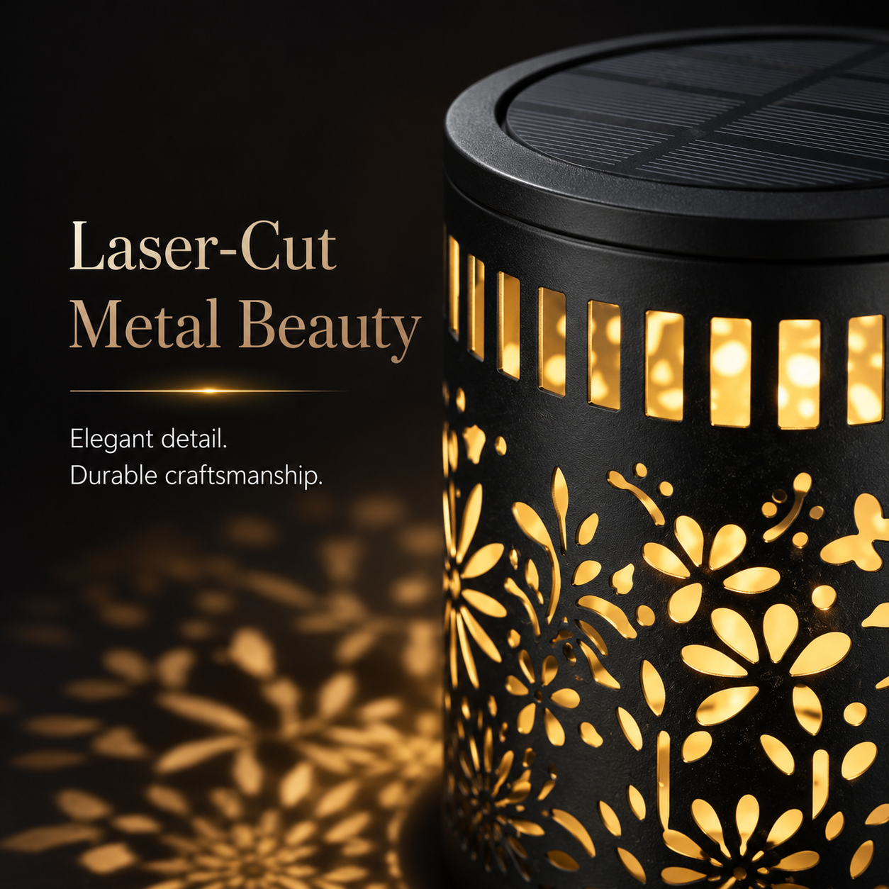 Warm garden lighting effect