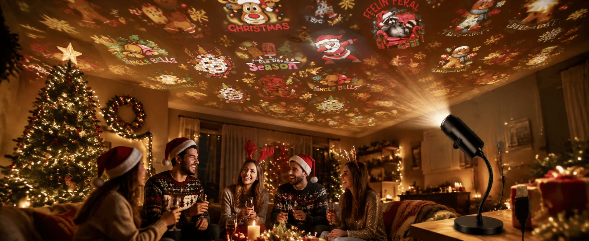 HD Holiday Scene Projector