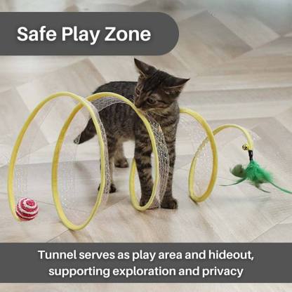 FelineFun™ Self-play Cat Hunting Spiral Tunnel Toy