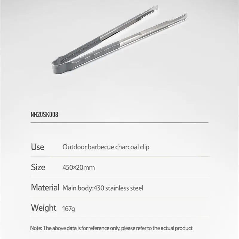 Outdoor Fork Charcoal Clip BBQ Grilling TooL