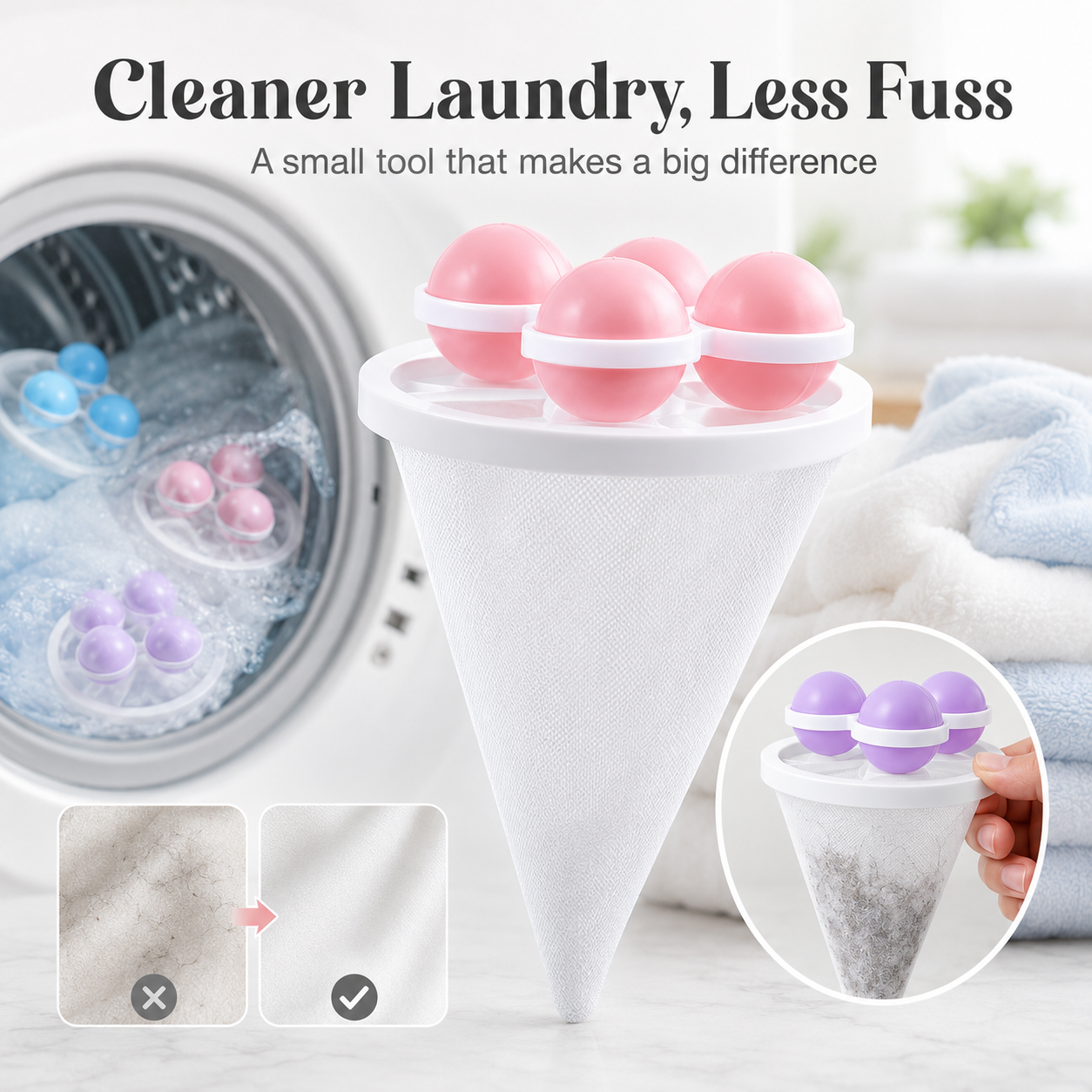 Helps keep washer cleaner during each wash