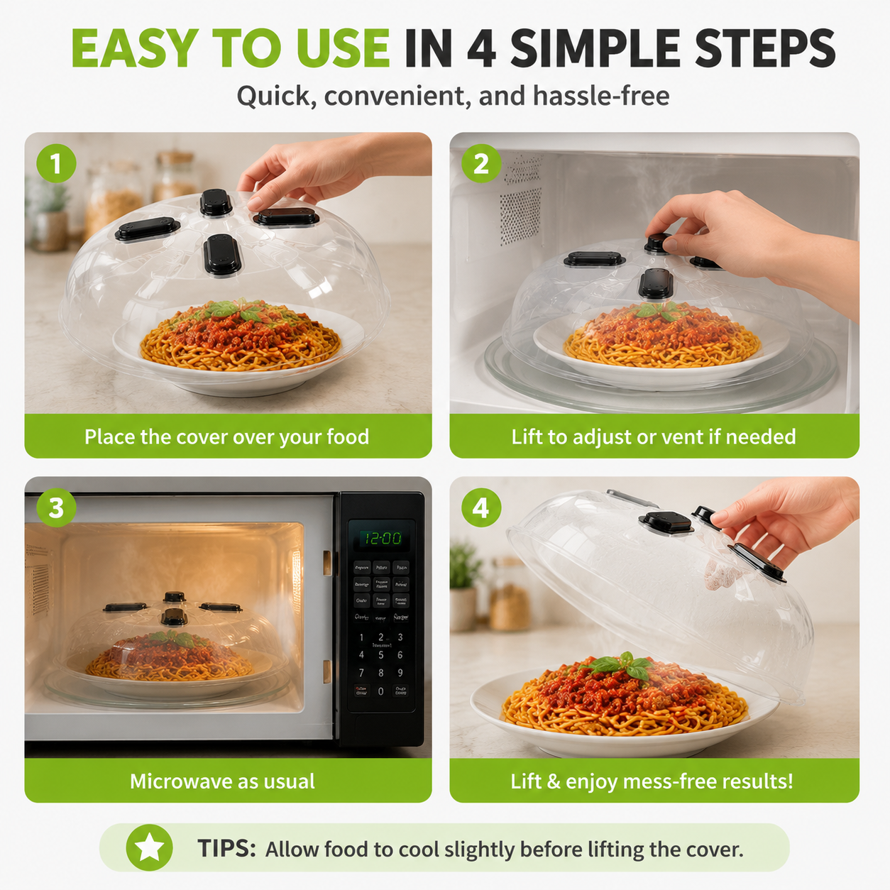 Microwave Cover for Daily Meals