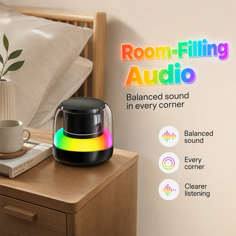 Portable Bluetooth speaker for desk and room listening