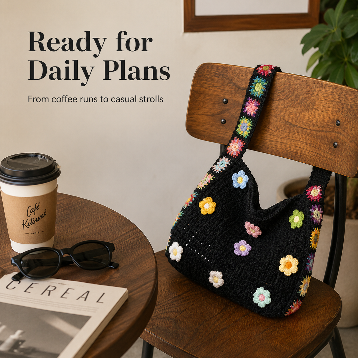 Customer favorite floral patchwork bag