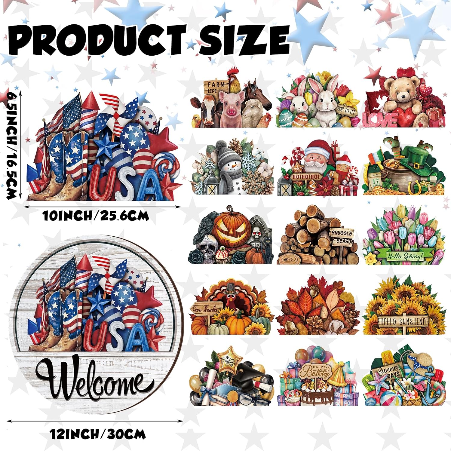 Interchangeable Welcome Sign Dimensions