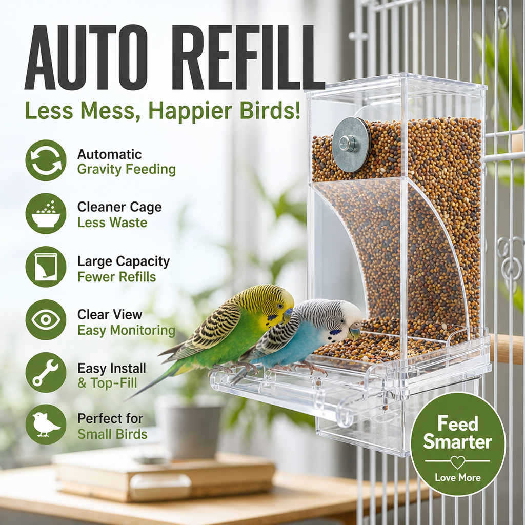 No mess automatic bird feeder highlight preview