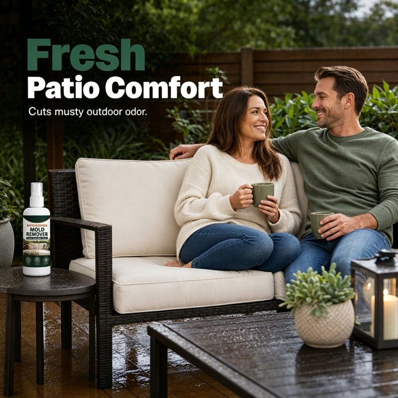 Mold remover spray for compatible outdoor cushion fabric