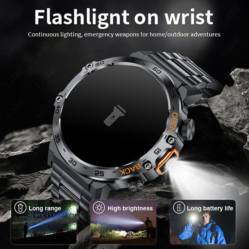 Comfortable silicone strap and rugged smartwatch body