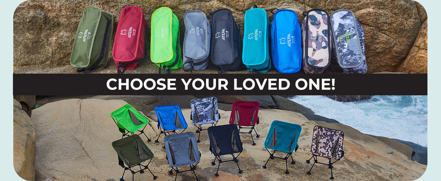 ATEPA Ultralight Square Tall Camping Chair