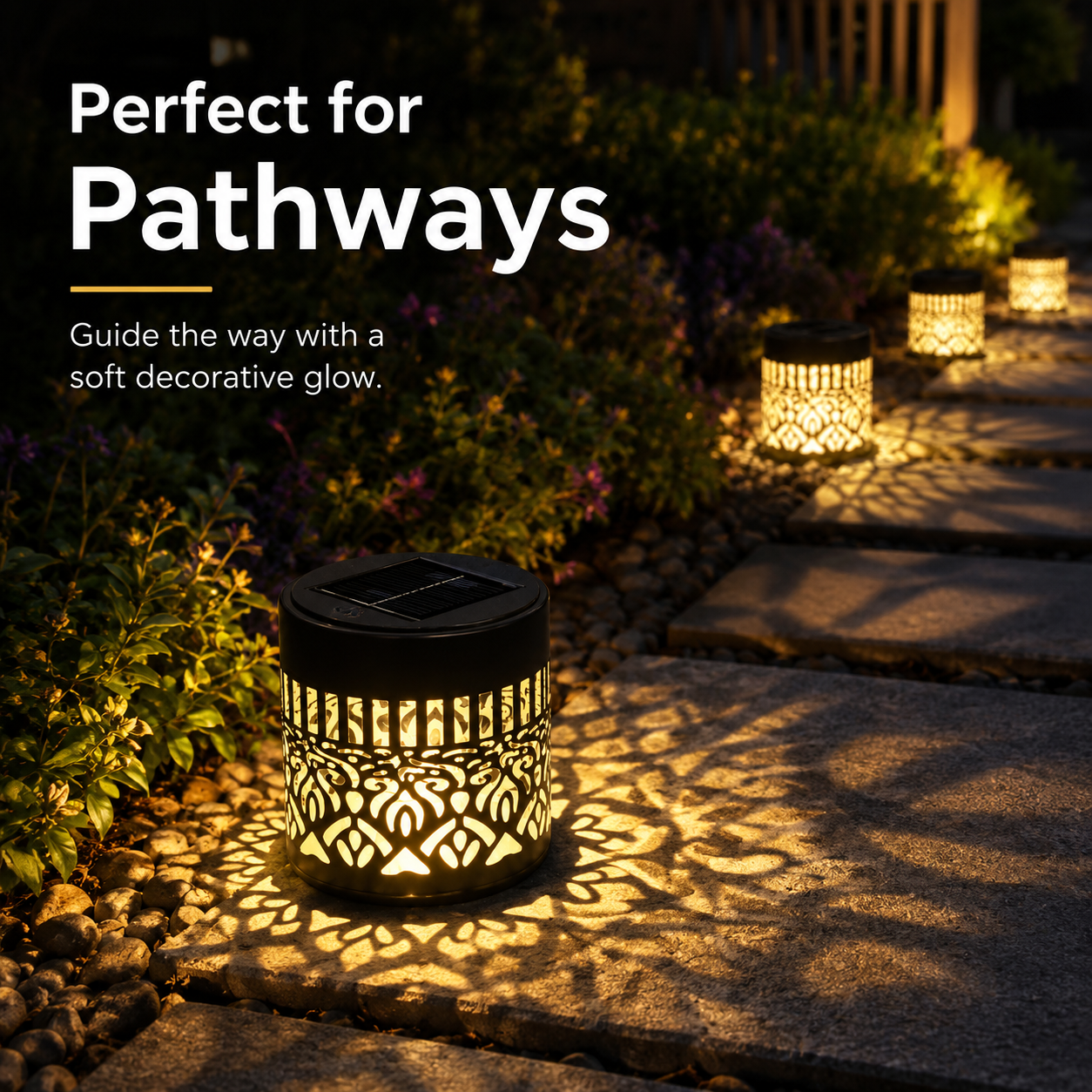 Automatic dusk to dawn solar light