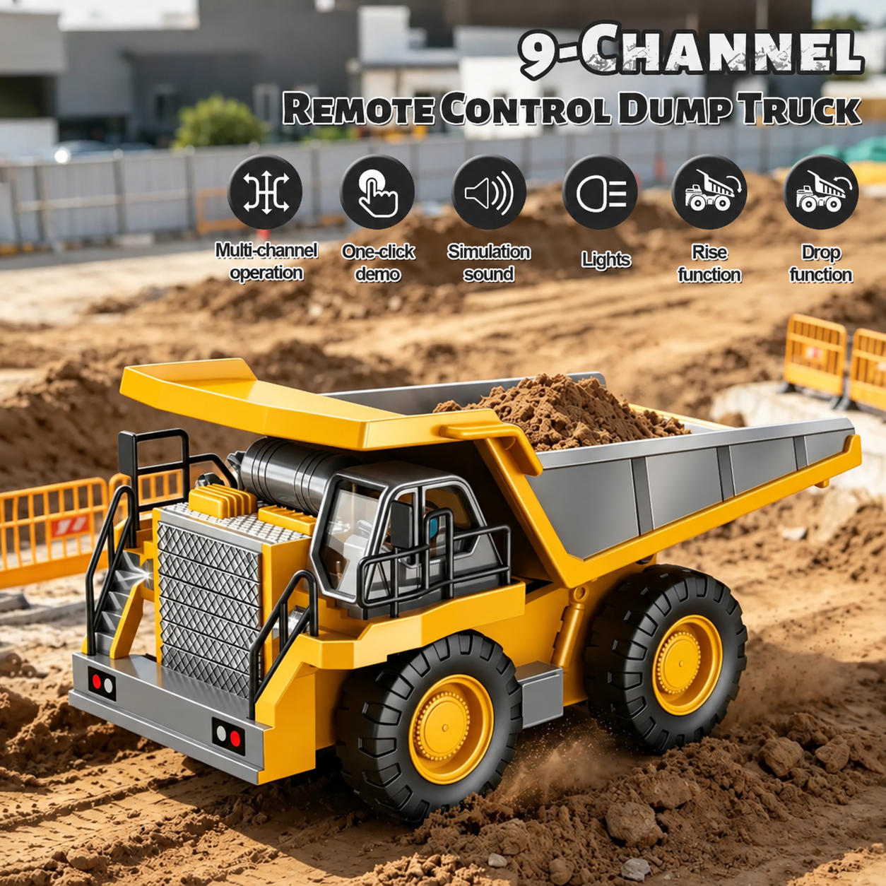 RC Loader Scooping and Carrying Materials