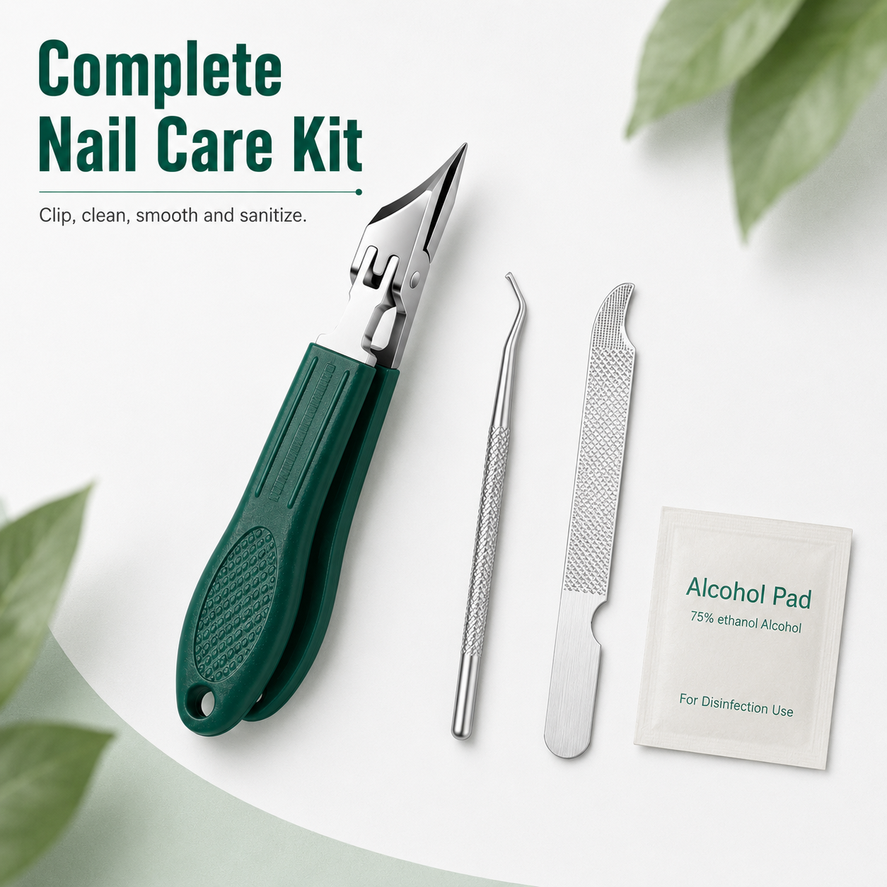 Wide opening angled nail clipper design