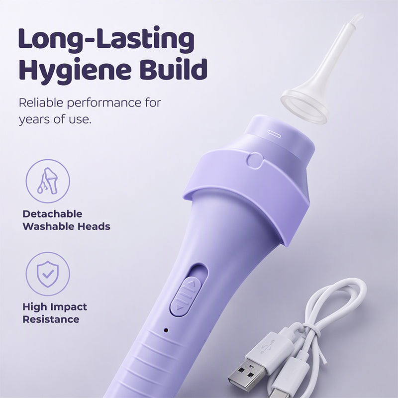 Detachable washable silicone ear cleaner tips