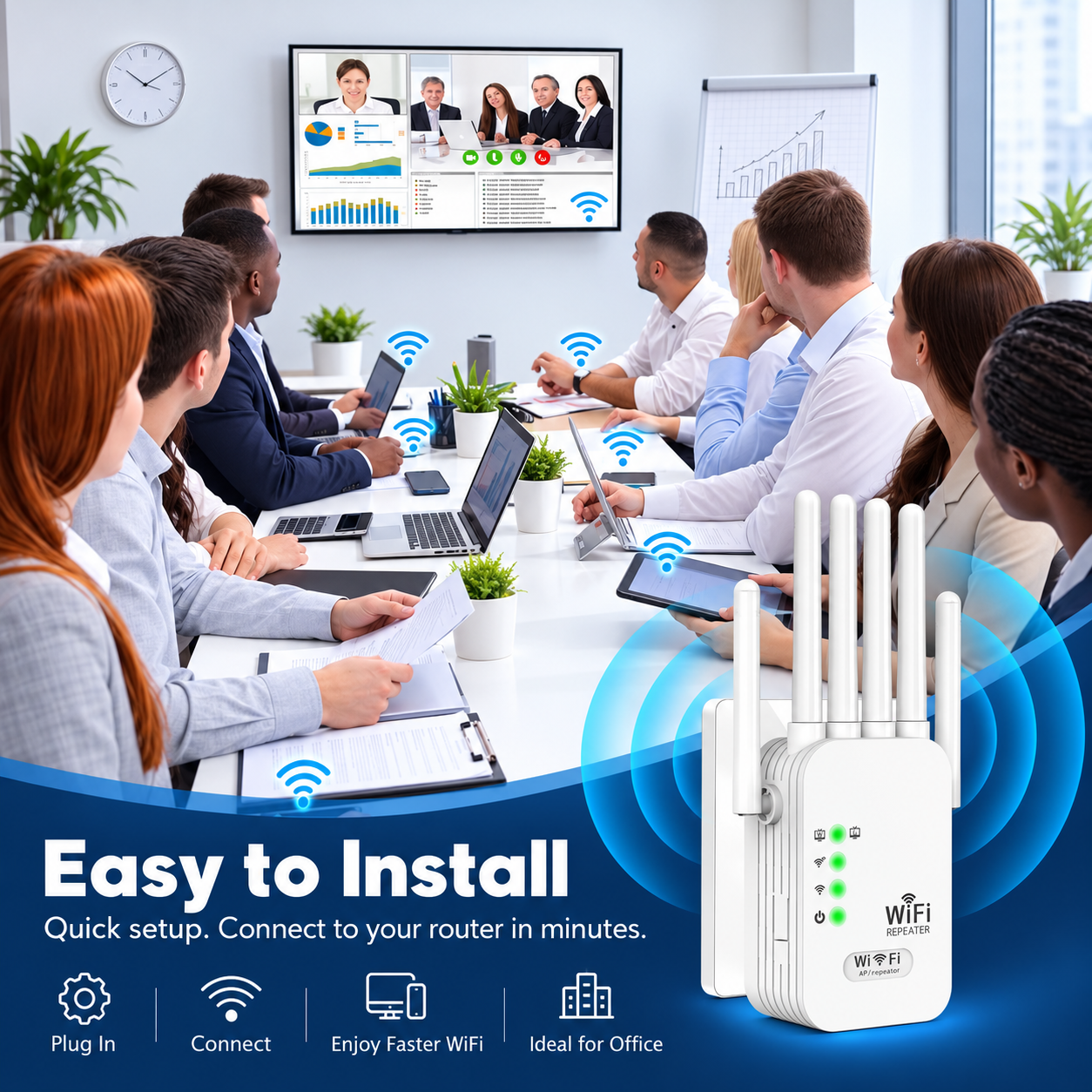 WiFi 扩展器覆盖范围