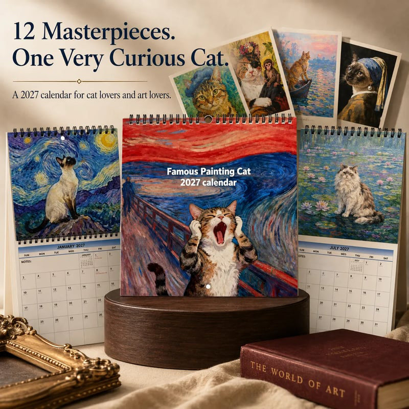 Funny Cat Meme Calendar Gift