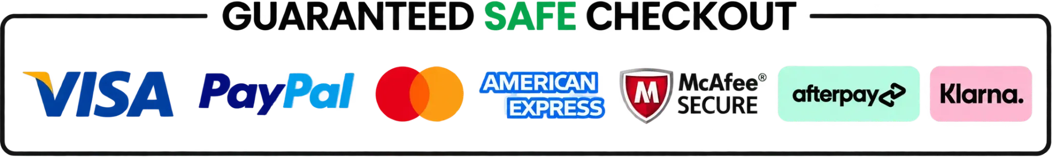 Secure checkout payment methods