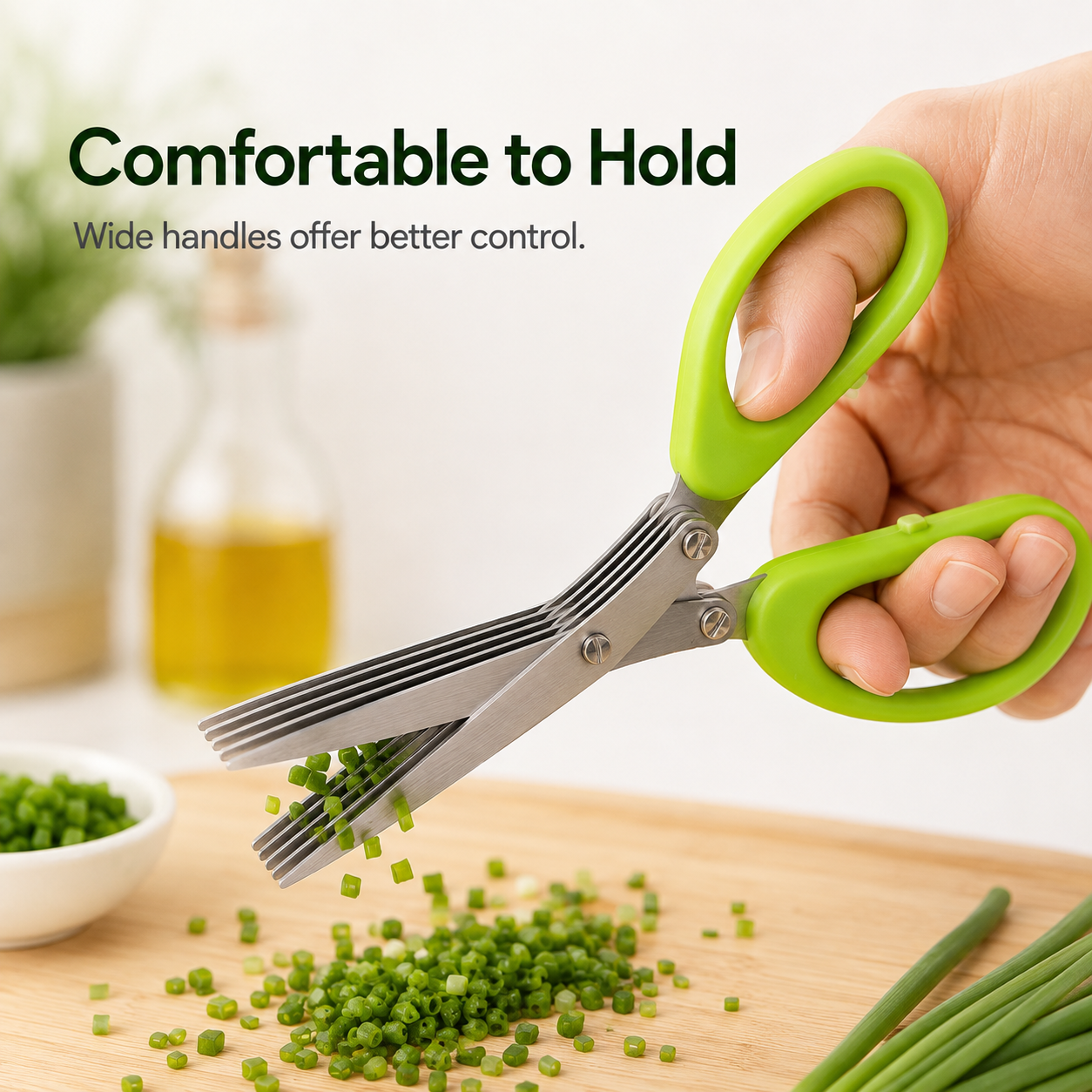 5 blade kitchen scissors and cleaning comb set packaging layout