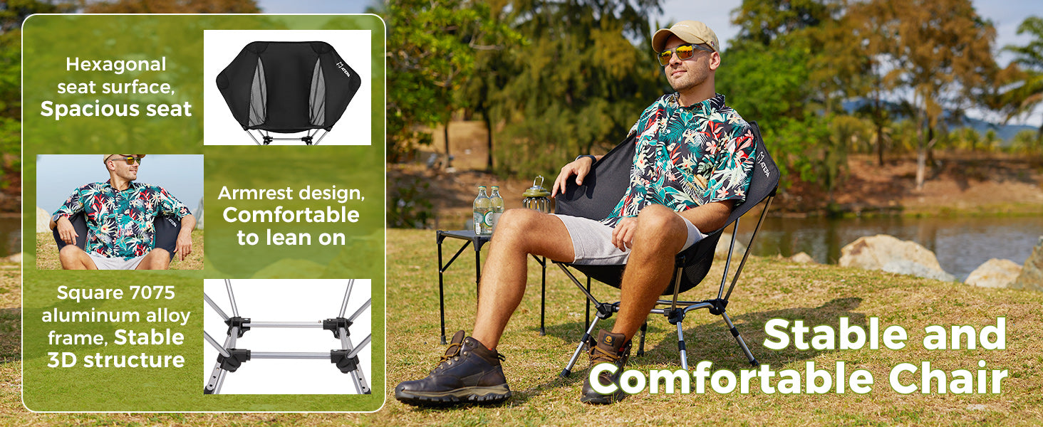 ATEPA UFO P20 Portable Compact Lightweight Outdoor Chairs