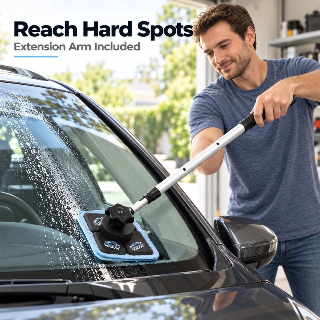 Dual Magnetic Windshield Cleaner Kit – Reusable Auto Glass Cleaning Set