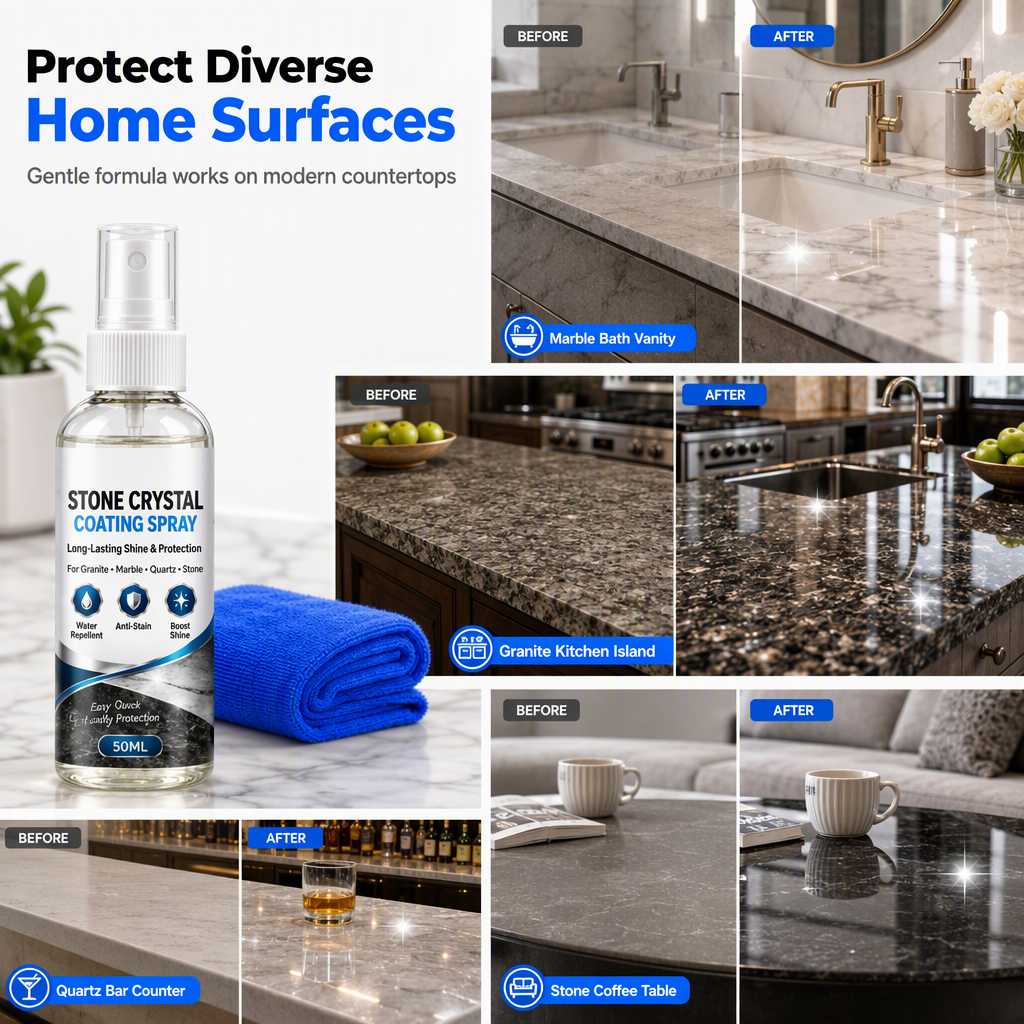 Marble granite and quartz protection