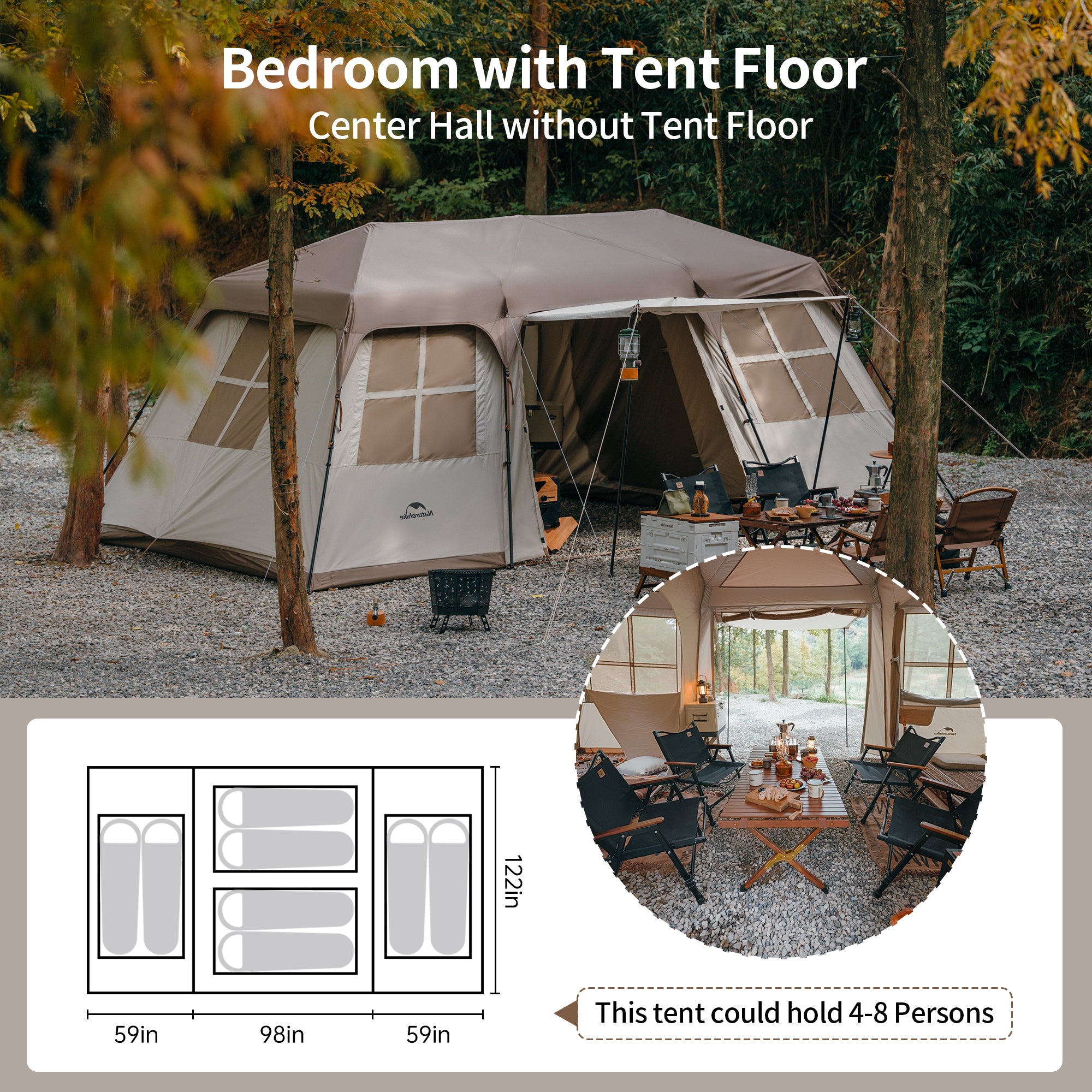 Village 17 8-Person Instant Tent