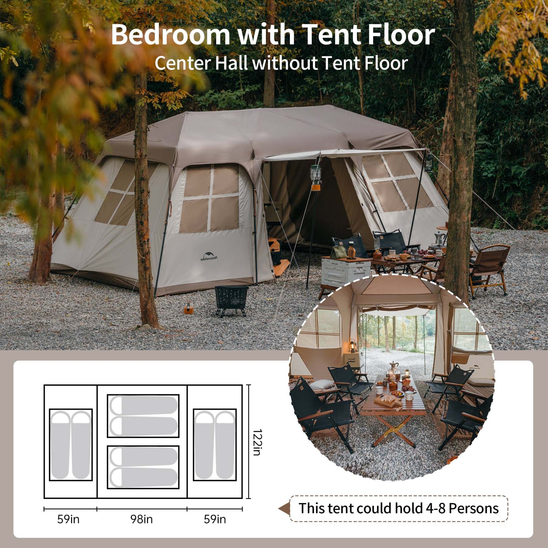 Village 17 8-Person Instant Tent