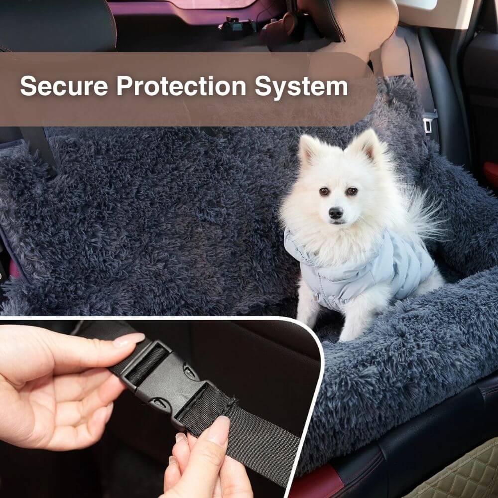 LuxPaw™ Calming Protecting Car Bed For Dogs And Cats