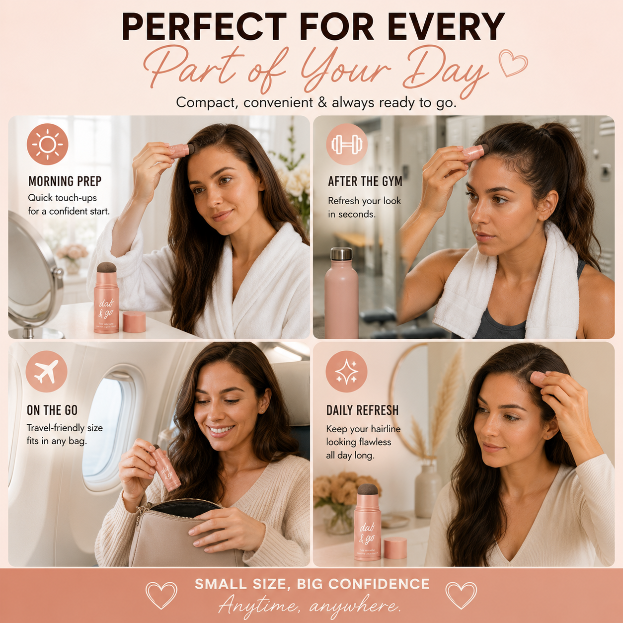 7 hair concealer color shades swatches guide chart