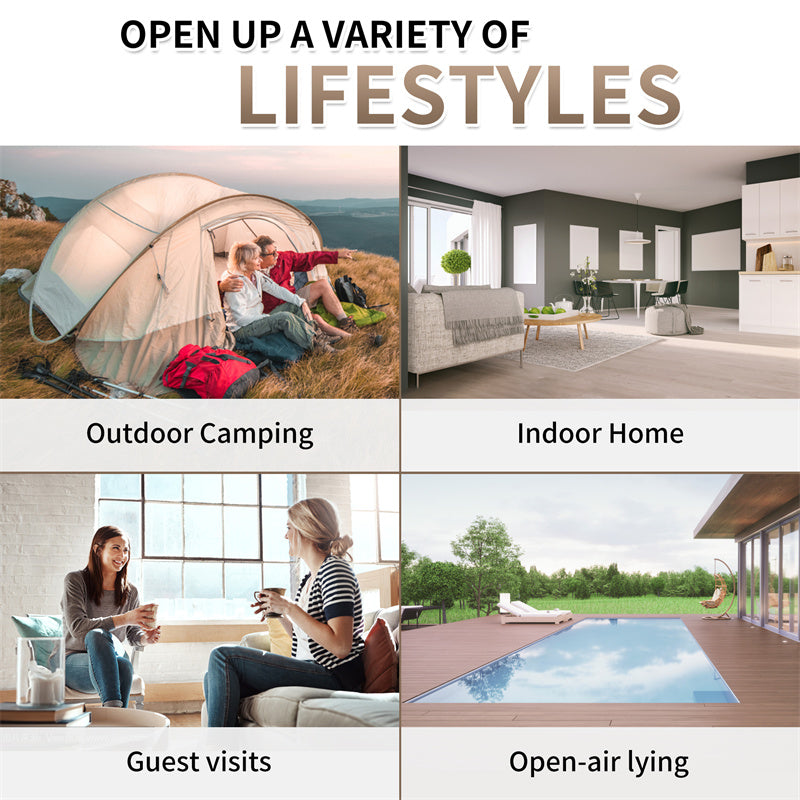 Naturehike C25 Built-in Pump PVC High-Height Inflatable Mattress