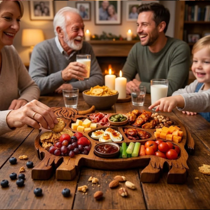 🔥🔥 Father's Day Special: 49% OFF: Rustic Cow-Shaped Charcuterie Board