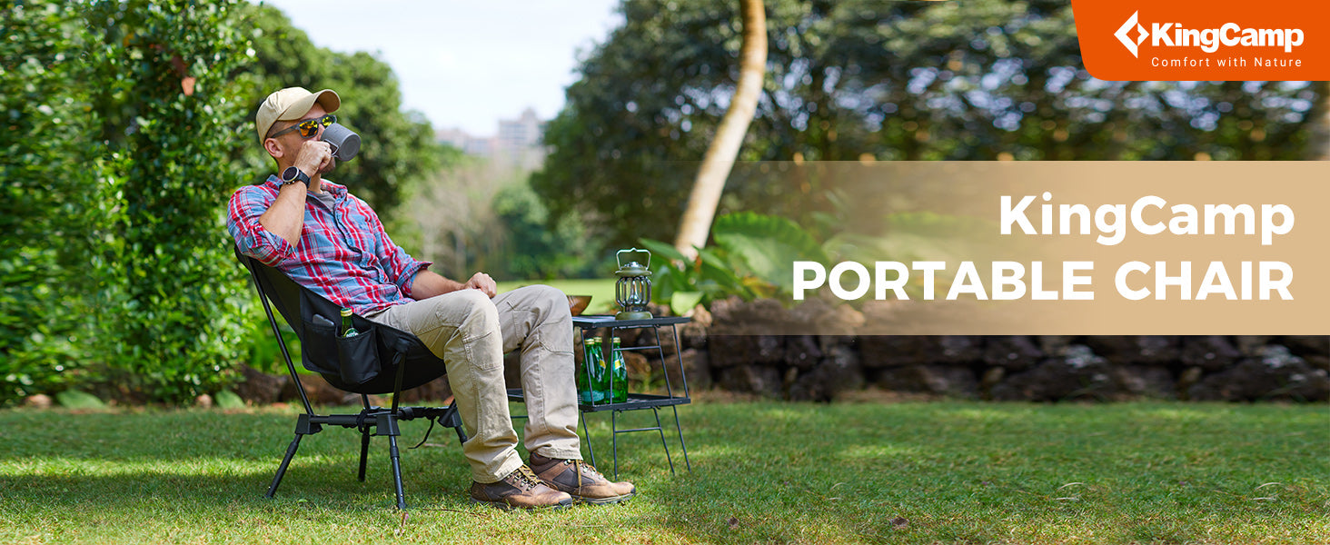 KingCamp ALOE P20 7075 H-shaped Portable Camping Chair