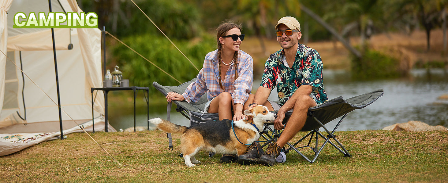 FUNDANGO Folding Camping Cot OAK COT PRO