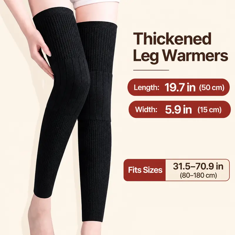 Winter knee warmers for indoor and outdoor use