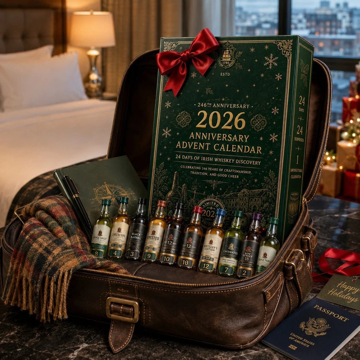 2026 246th Anniversary Advent Calendar📅24 DAYS OF IRISH WHISKEY DISCOVERY - 2D Flat Acrylic