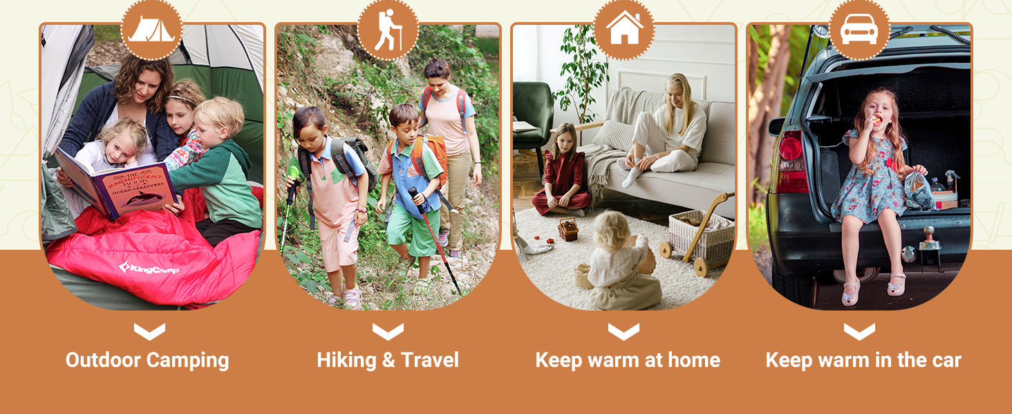 KingCamp Oasis 250S Sleeping Bag-Envelope With Hood