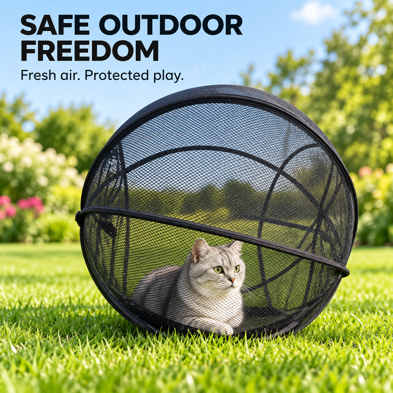 Pop up cat playpen