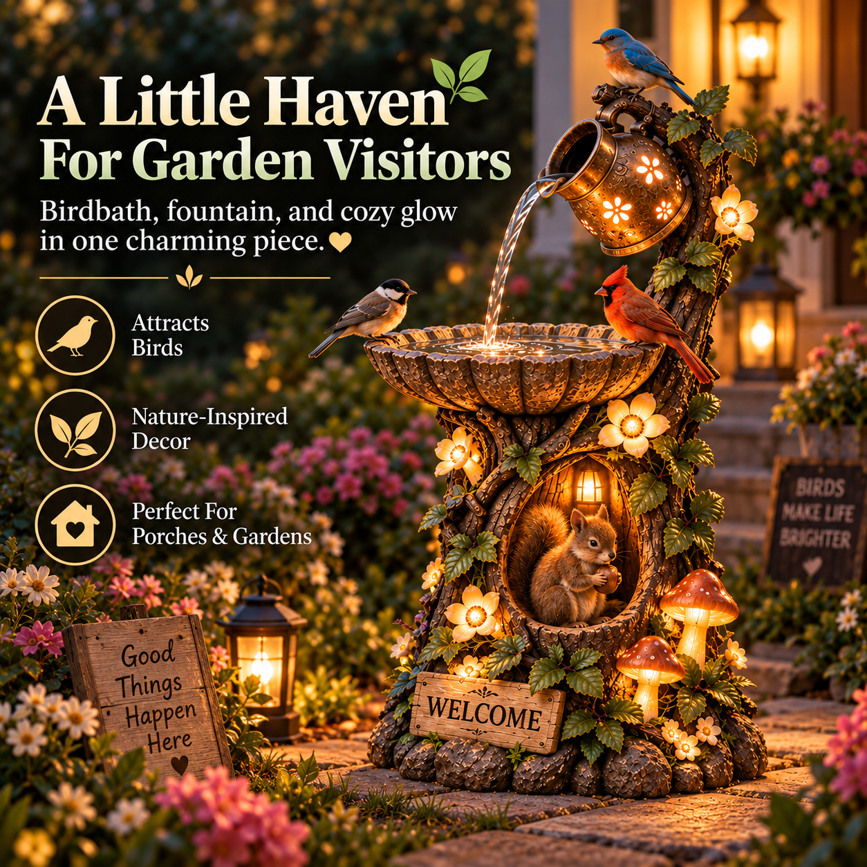 A little haven for garden visitors
