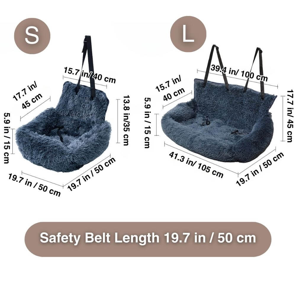 LuxPaw™ Calming Protecting Car Bed For Dogs And Cats